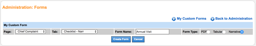 Administration: Custom Forms