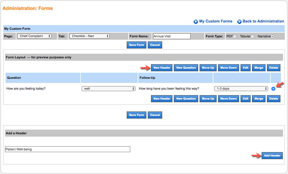 Administration: Custom Forms