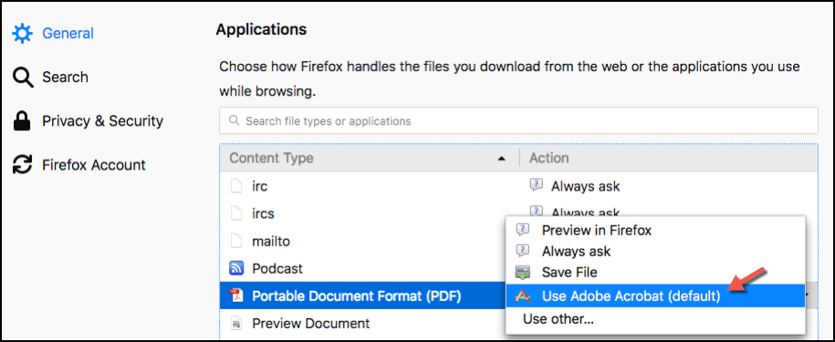 NextGen Office Recommended Browser PDF Settings