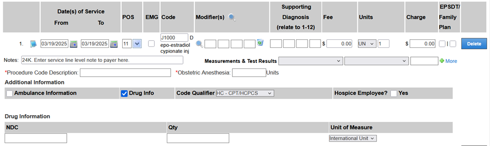 How to Bill an NDC Code