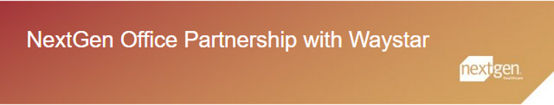 NextGen Office Partnership with Waystar
