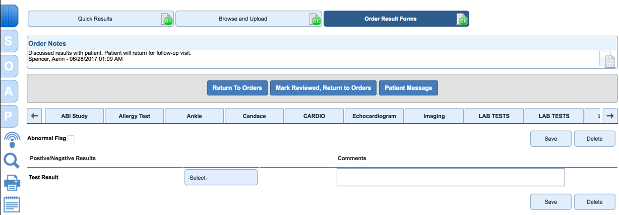 Order Results