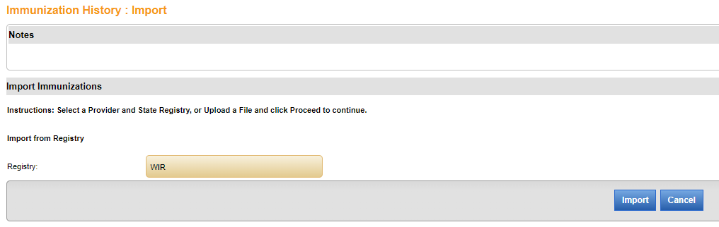 Integration: Immunization Import Functionality Overview