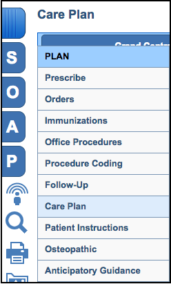 Add Health Concerns to a Patient's Care Plan