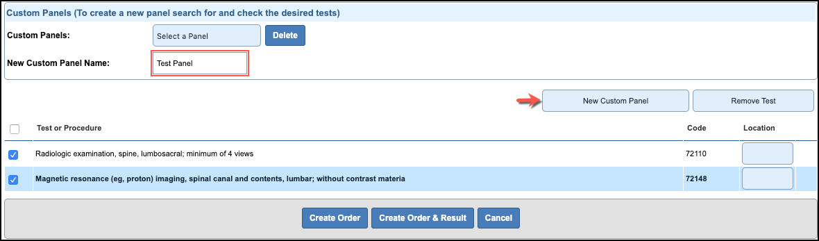 Radiology Orders