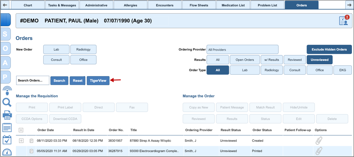 TigerView Integration