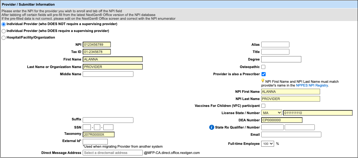 Administration: Provider Maintenance - Rendering and Billing Providers