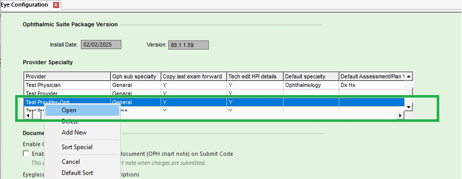 Adding Provider Signature in document- OPH Suite 2023.1