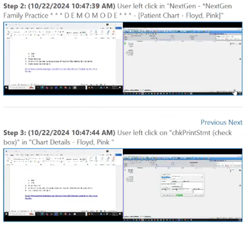 How to Send Detailed Information to NextGen Client Support