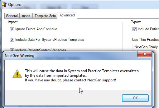 What are the tables associated with Copying/Exporting System and ...
