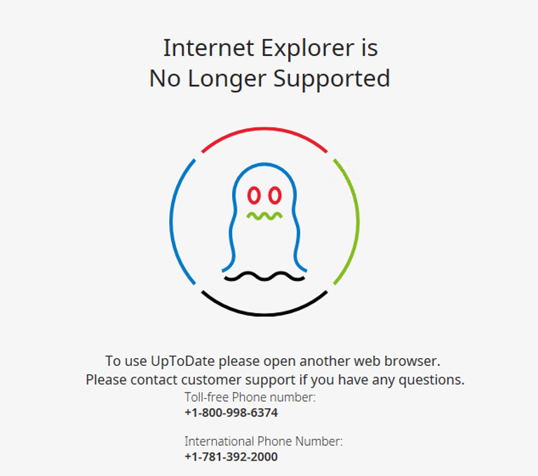 Internet Explorer No Longer Supported / Web site script errors