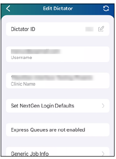 Setting Login Defaults within the NextGen Mobile Application